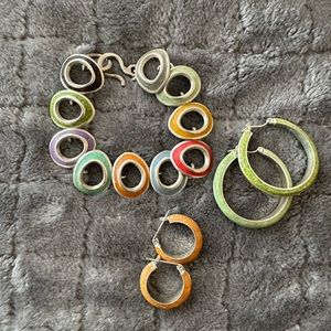 Beautiful bracelets and earrings!